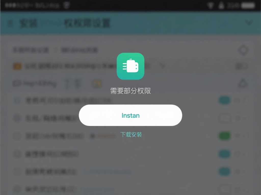 安装与权限设置
下载完成后，点击安装，系统可能会